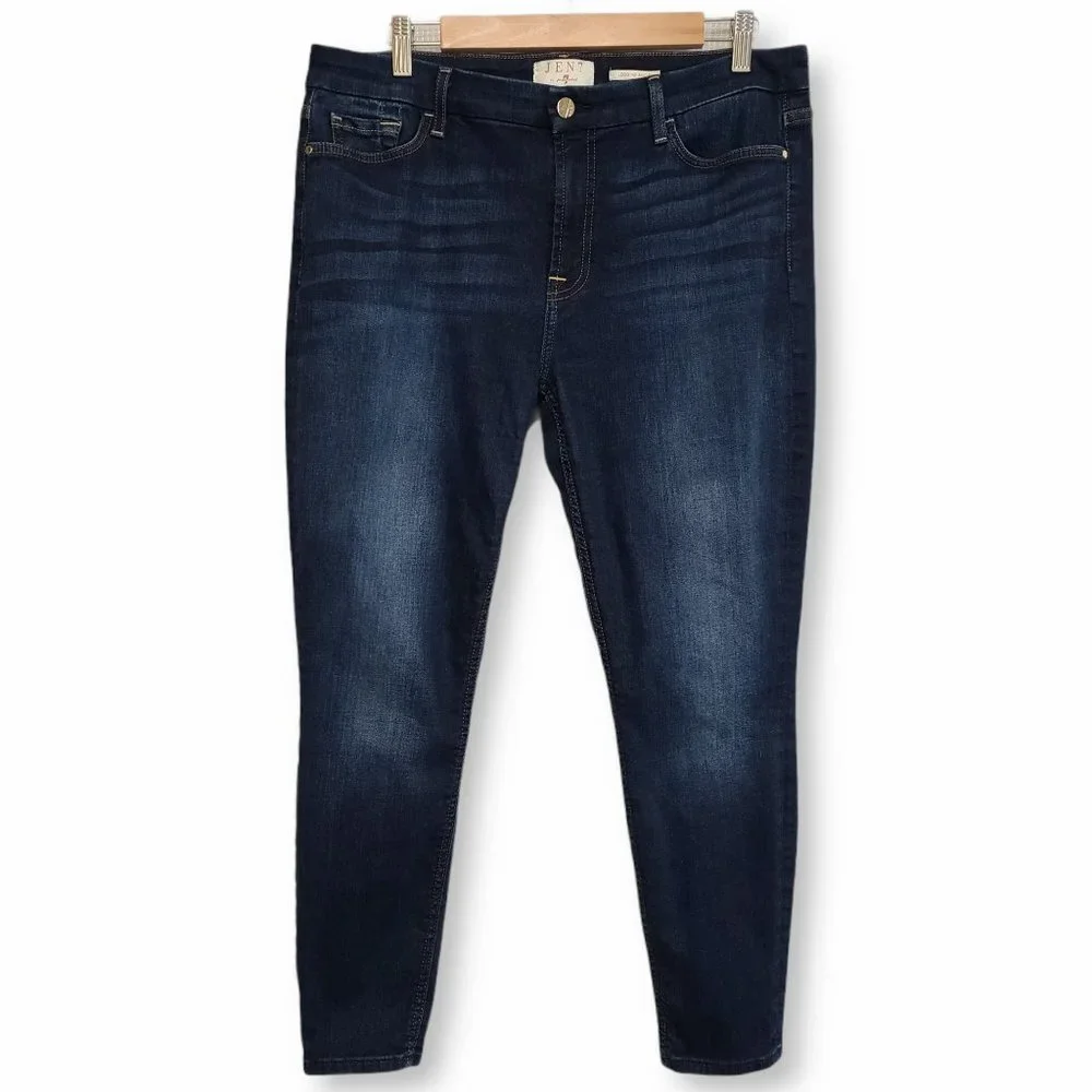 Jen7 7FAM Legging Ankle Blue Jeans 14 - Picture 1 of 7